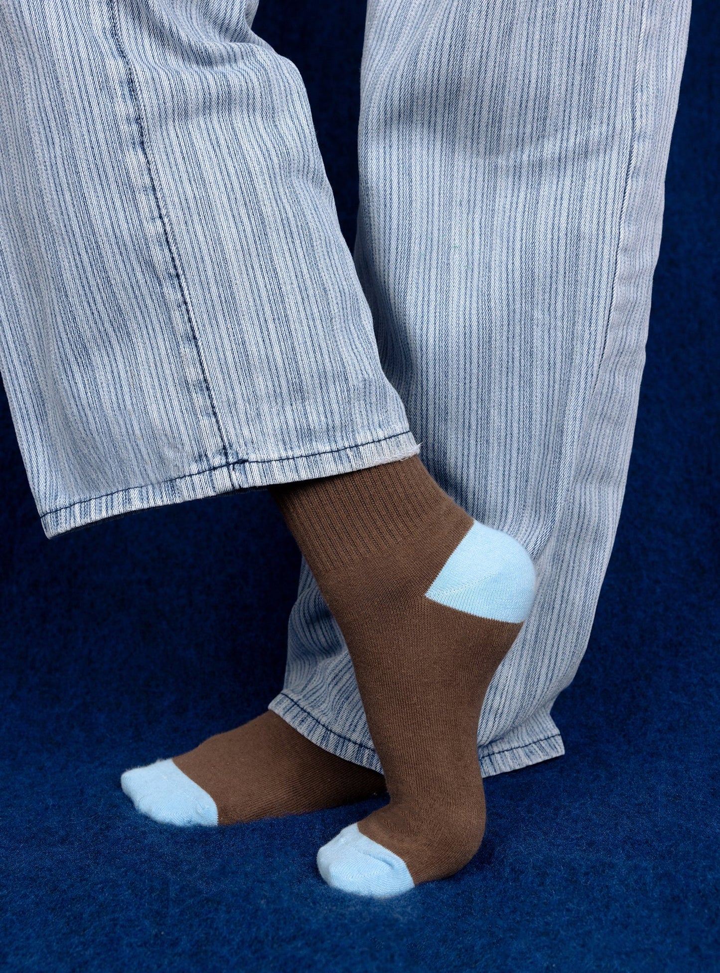 Ribbed Knit Socks (Fjord)