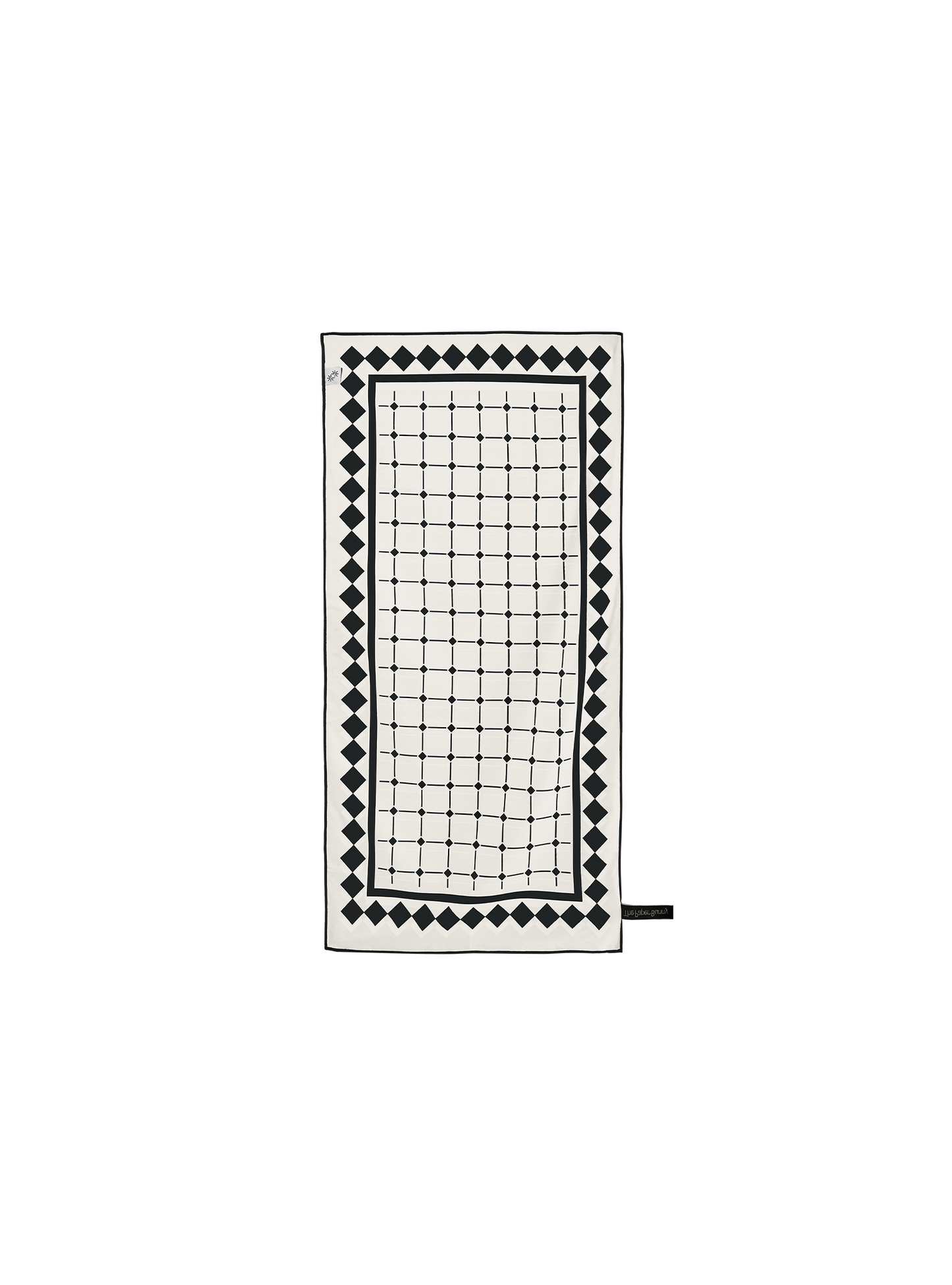 Mini Travel Towel (Tile Black)