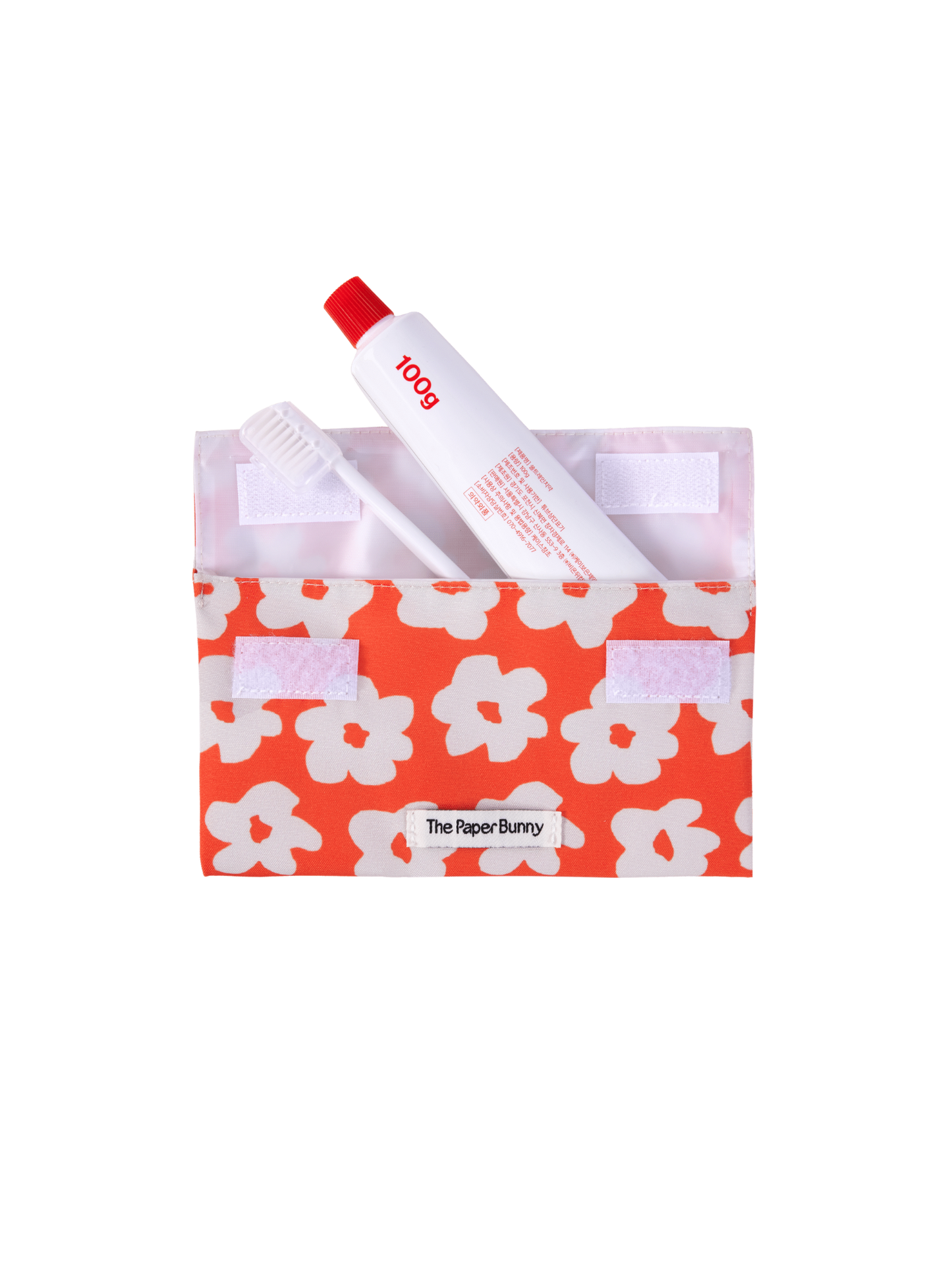Mini Pocket Pouch (Daisies Scarlet)
