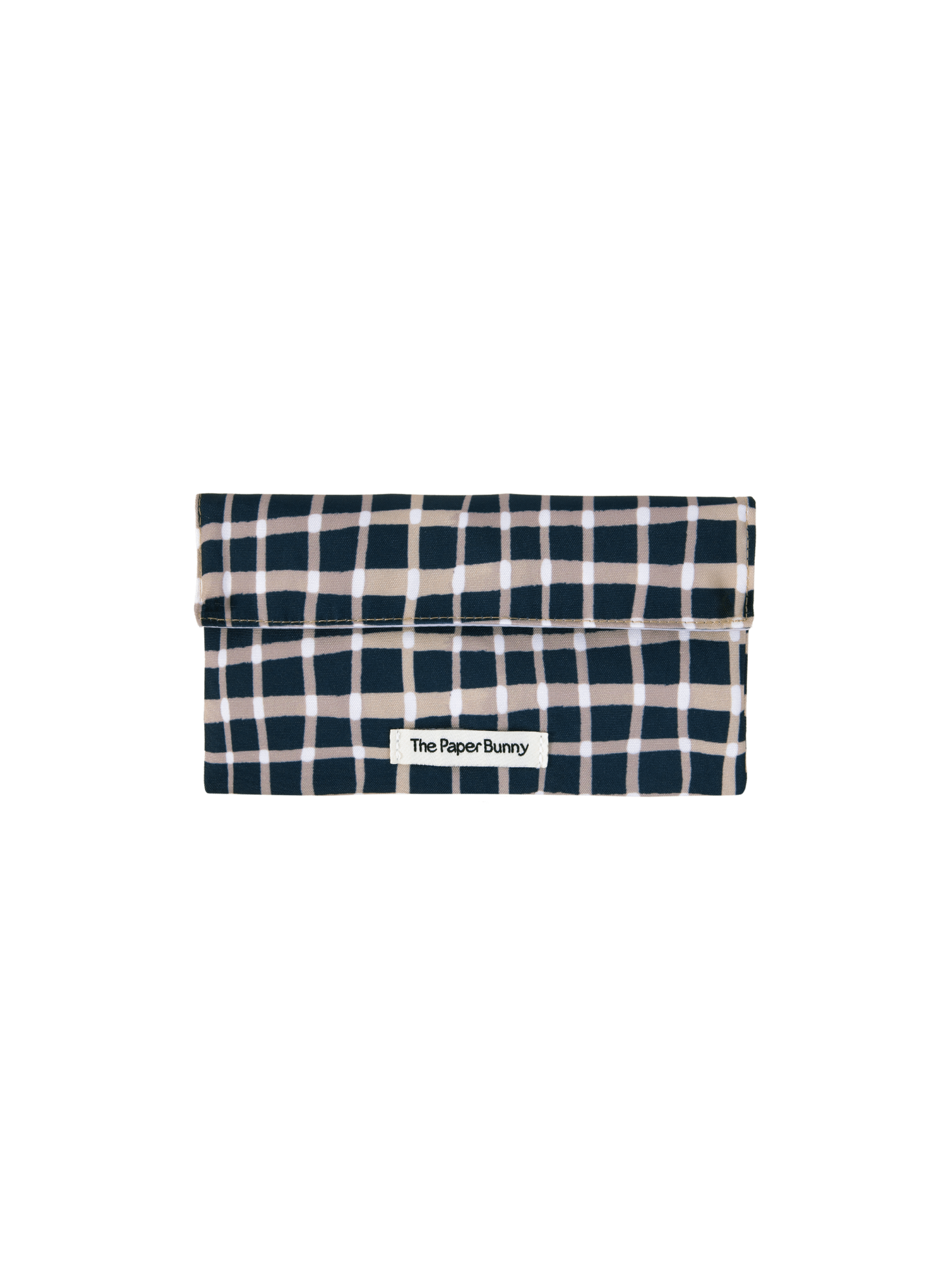 Mini Pocket Pouch (Plaid Navy)