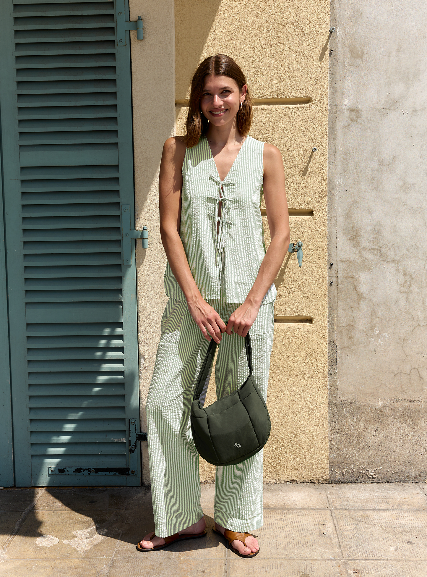 Relaxed Tie Vest (Palm)