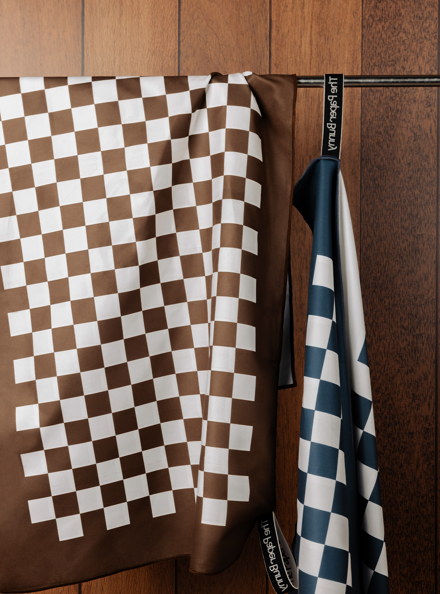 Mini Travel Towel (Checkered Cocoa)