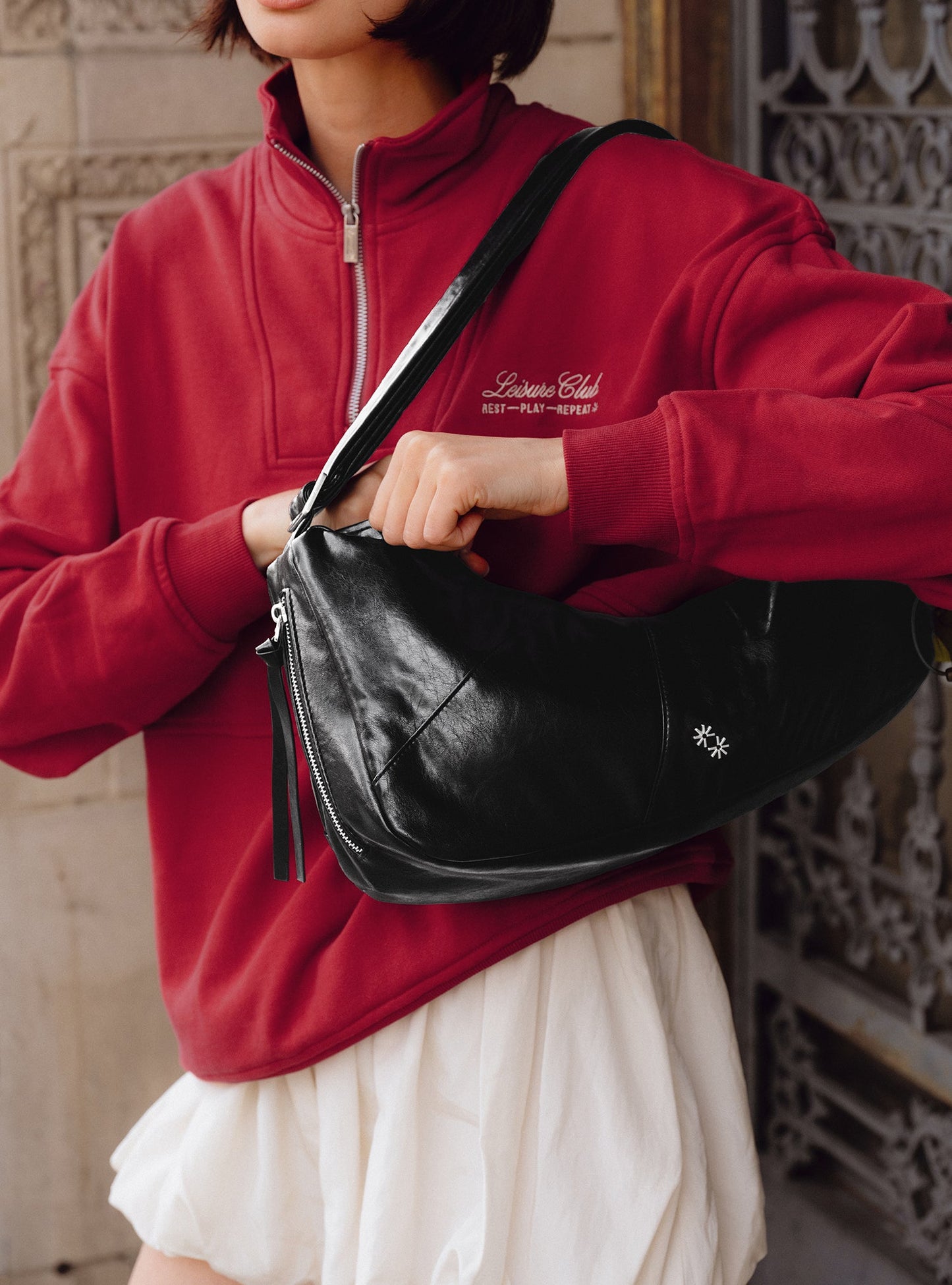 Half Zip Sweater (Merlot)