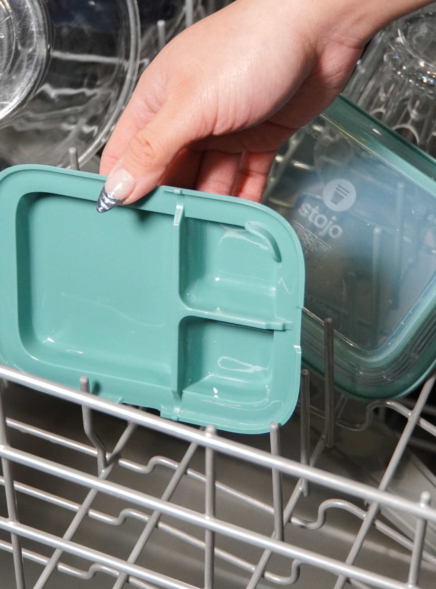 Stojo Collapsible Bento Container 16oz (Eucalyptus)