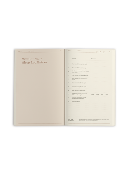 Therapy Notebooks The Sleep & CBT-I Workbook