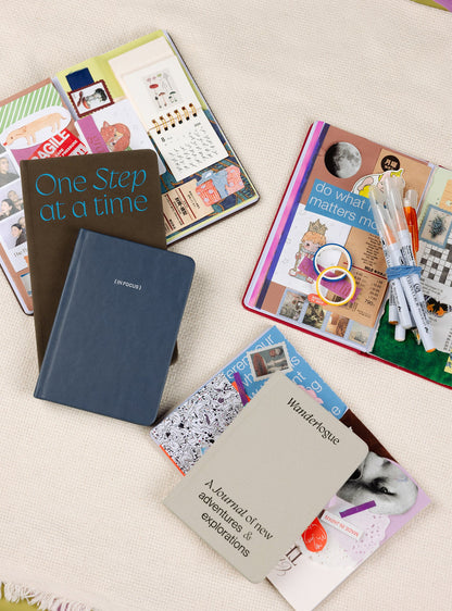 Wanderlogue Compact Blank and Lined Notebook