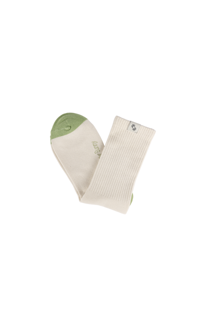 Ribbed Knit Socks (Vanilla)
