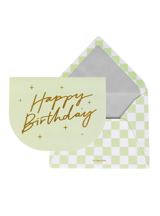 Happy Birthday Celebration Greeting Card (Mint)