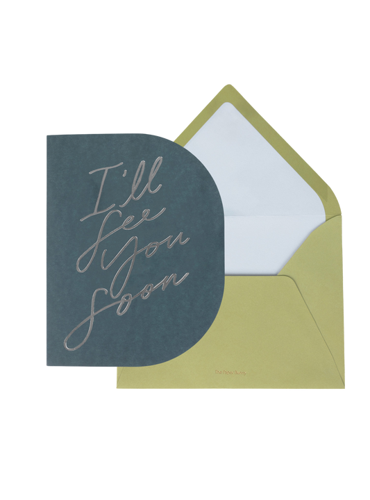 I'll See You Soon Greeting Card (Blue)