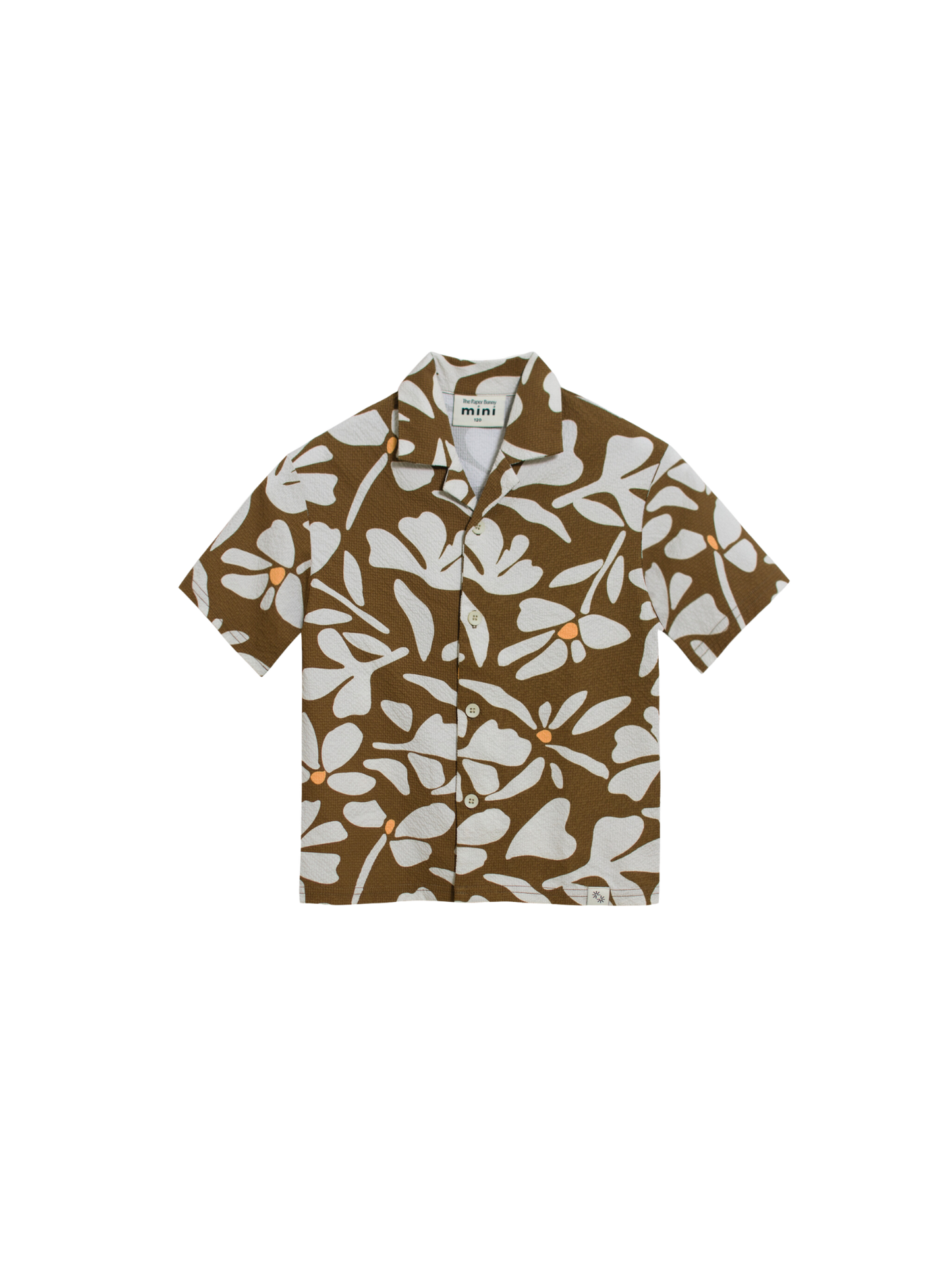 Mini Resort Shirt (Seersucker Field Mocha)