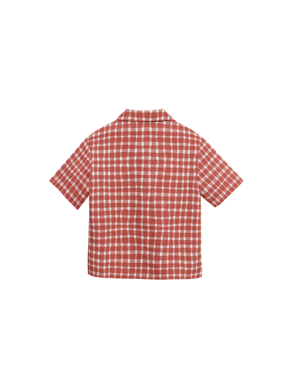 Mini Resort Shirt (Seersucker Gingham)