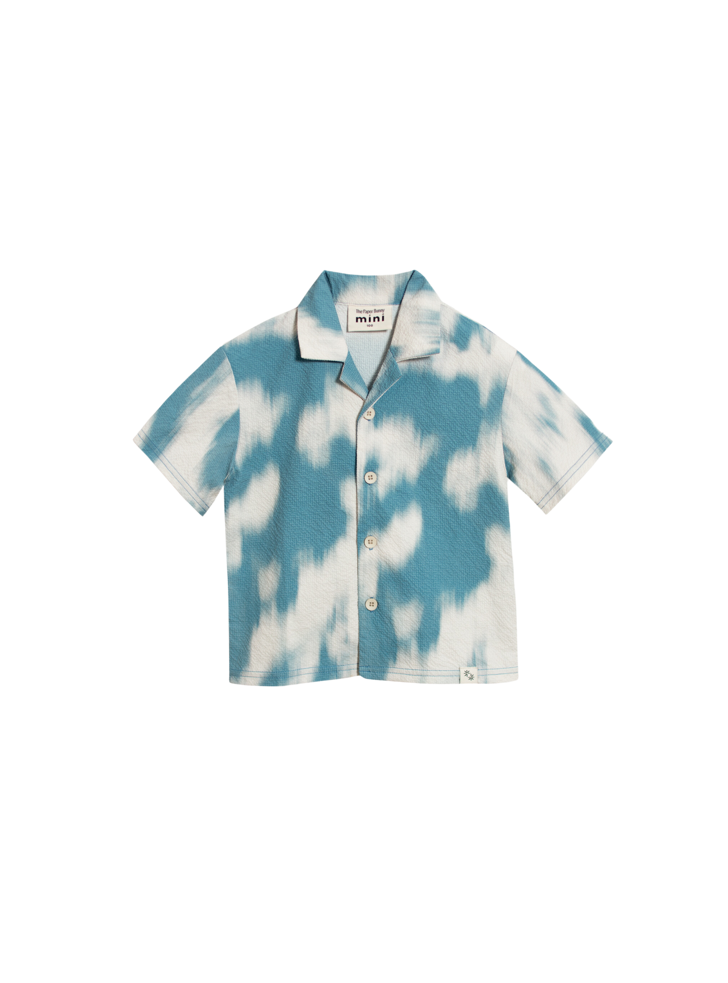 Mini Resort Shirt (Seersucker Sky)