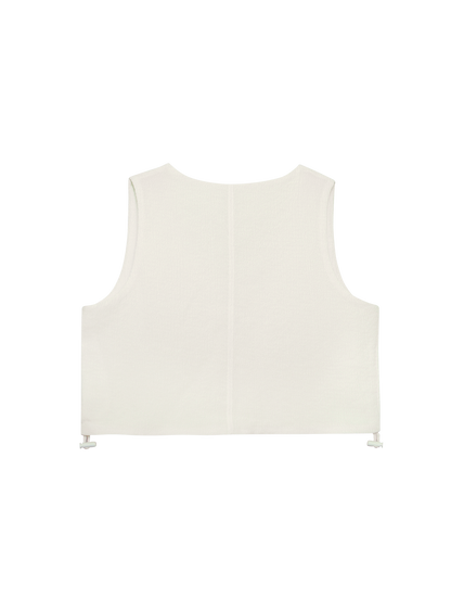 Multi-Way Vest Top (Seersucker Bone)