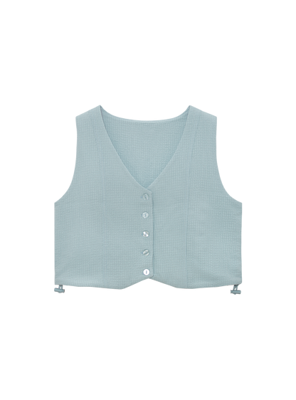 Multi-Way Vest Top (Seersucker Dusk)