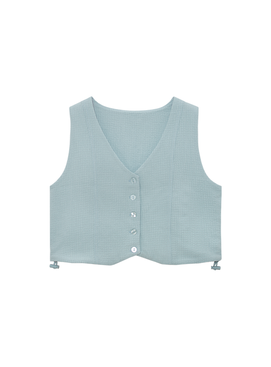 Multi-Way Vest Top (Seersucker Dusk)
