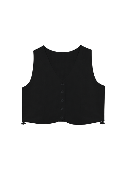 Multi-Way Vest Top (Seersucker Nori)