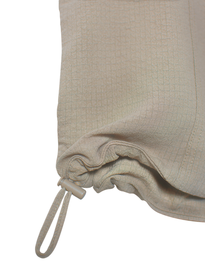 Multi-Way Vest Top (Seersucker Taupe)