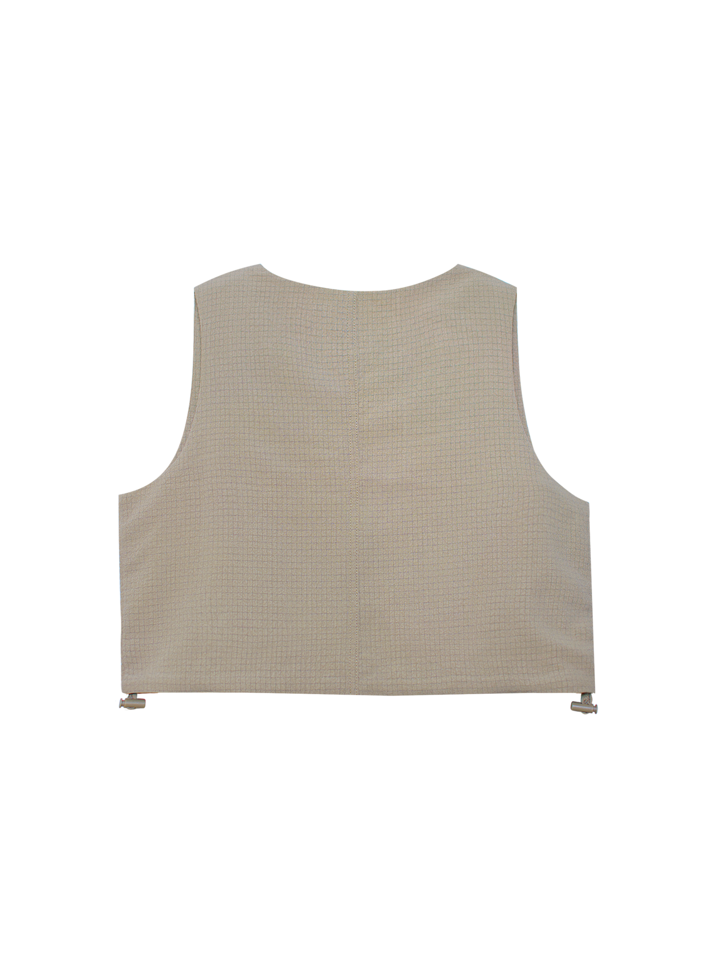 Multi-Way Vest Top (Seersucker Taupe)