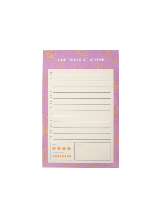 One Thing At A Time Notepad (Pink)