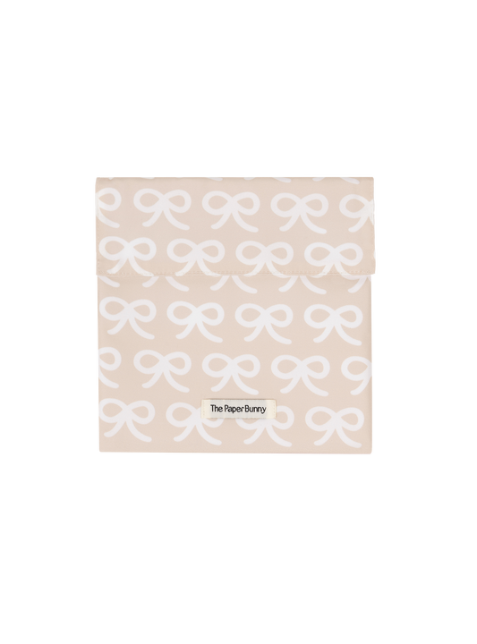 Regular Pocket Pouch (Ribbons Nude)