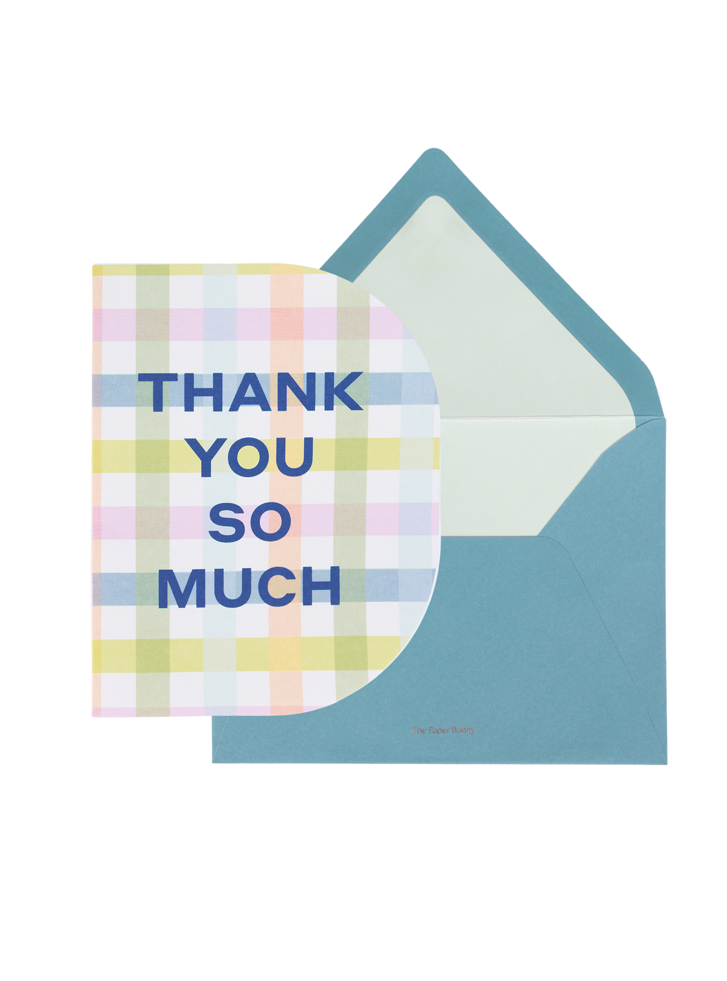 Thank You So Much Gingham Greeting Card