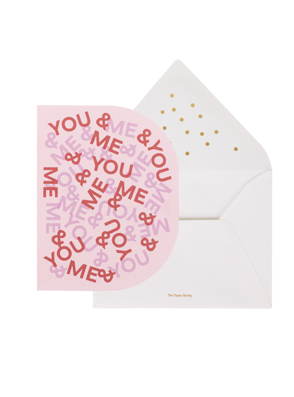 You And Me Greeting Card (Cream Envelope)
