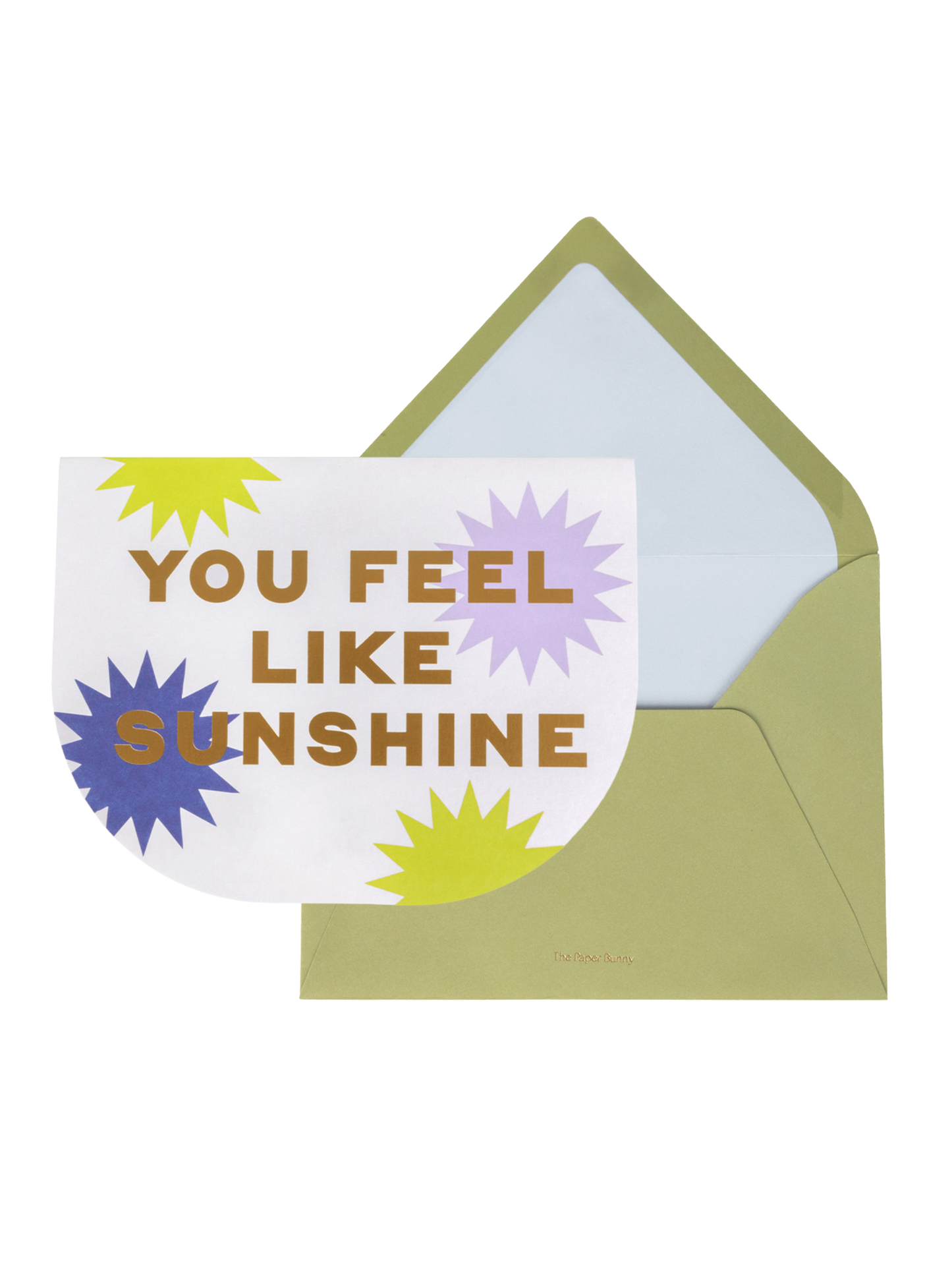 You Feel Like Sunshine Greeting Card (Lime)