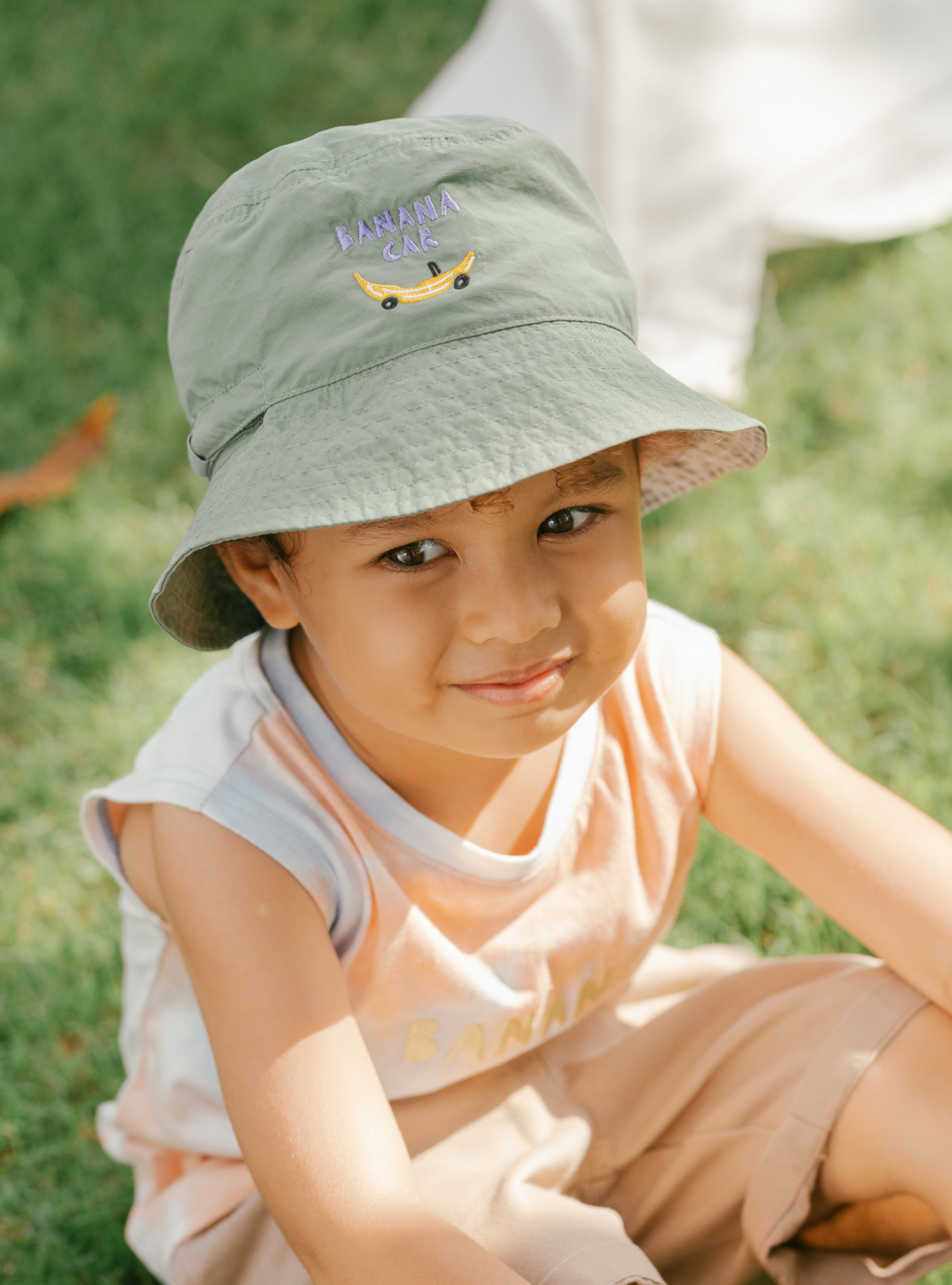 Kids Pocket Bucket Hat (Banana Car)