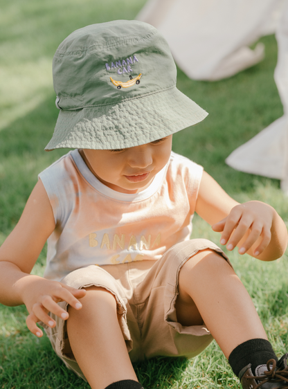 Kids Pocket Bucket Hat (Banana Car)