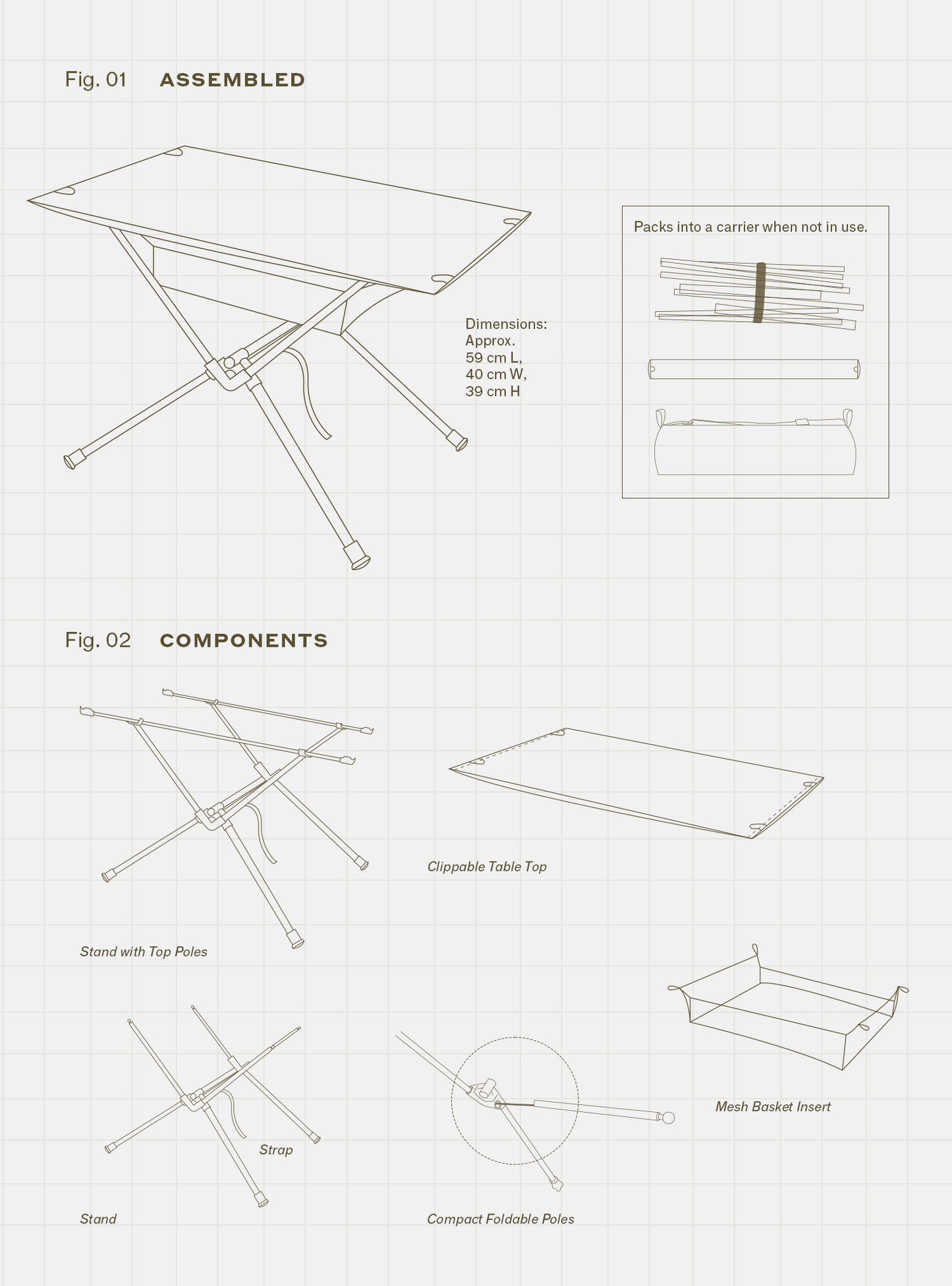 Basecamp Table (Cypress Stripes)