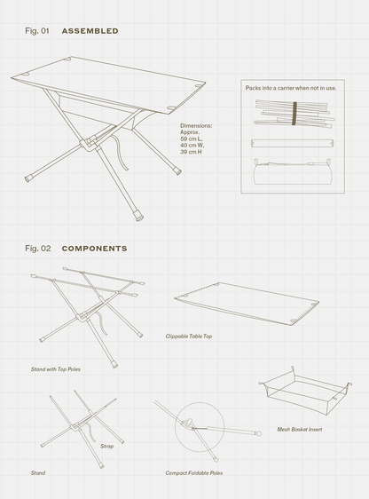Basecamp Table (Cypress Stripes)