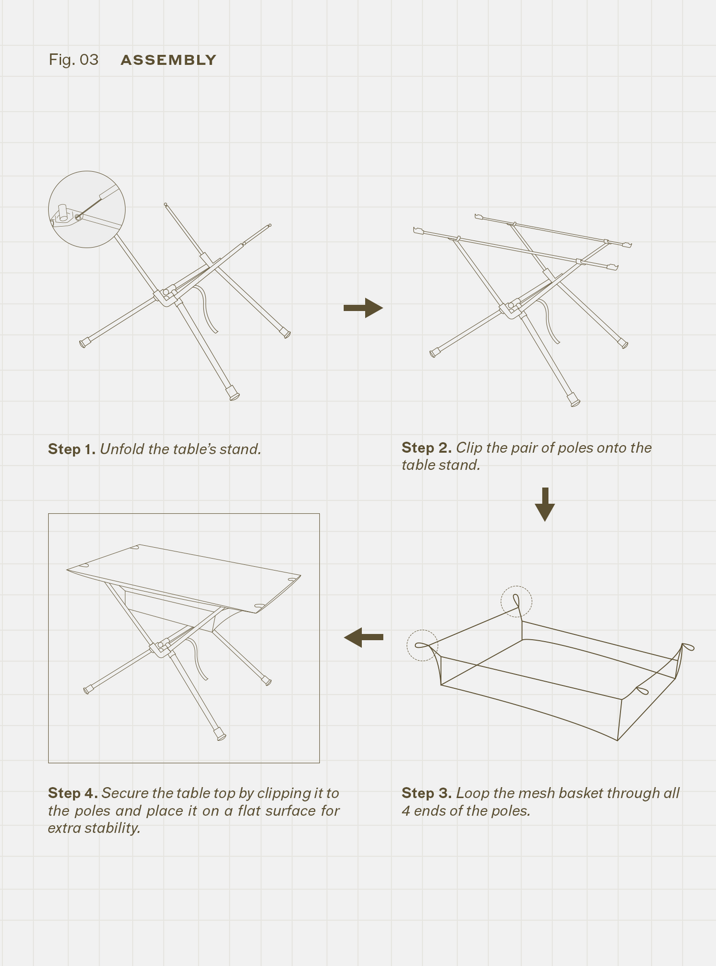 Basecamp Table (Cypress Stripes)