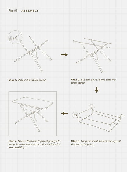 Basecamp Table (Cypress Stripes)