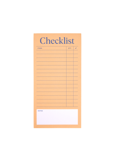 Checklist Notepad
