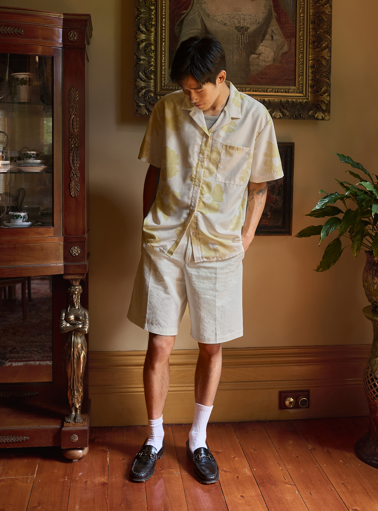 Resort Shirt (Poppy Creme)