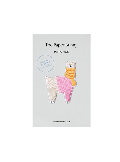 Cosy Alpaca Patch (Pink)