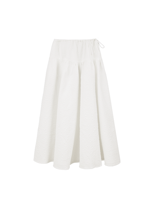 Field Gathered Skirt (Alabaster)