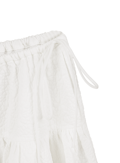 Field Gathered Skirt (Alabaster)