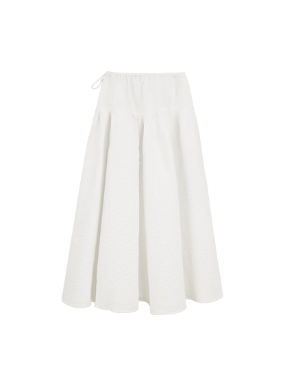 Field Gathered Skirt (Alabaster)