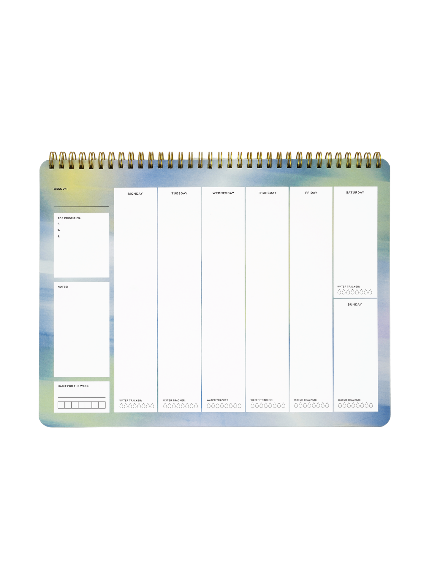Gradients Weekly Desk Planner