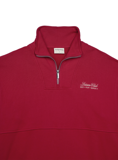 Half Zip Sweater (Merlot)