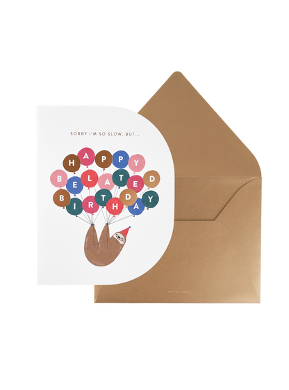 Happy Belated Birthday Greeting Card