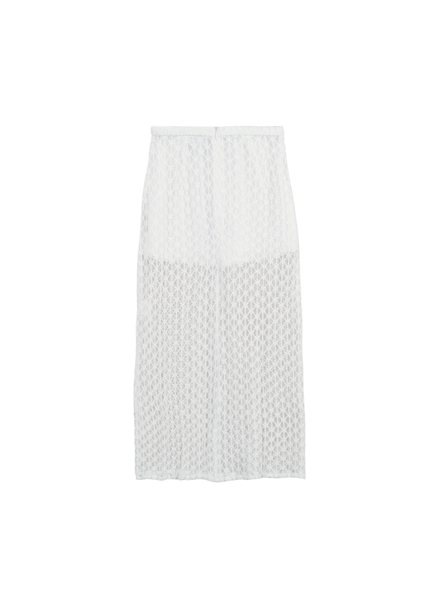 Lace Column Skirt (Eggshell)