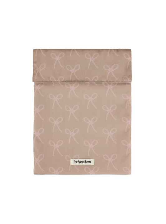 Large Pocket Pouch (Ribbon Blush)