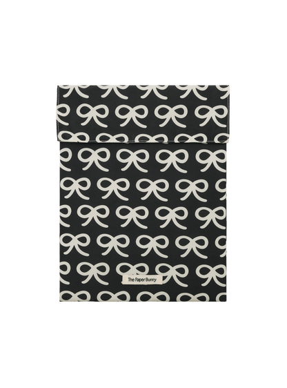Large Pocket Pouch (Ribbons Black)