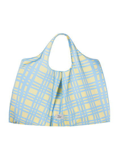 Large Reusable Tote (Checkered Beach)