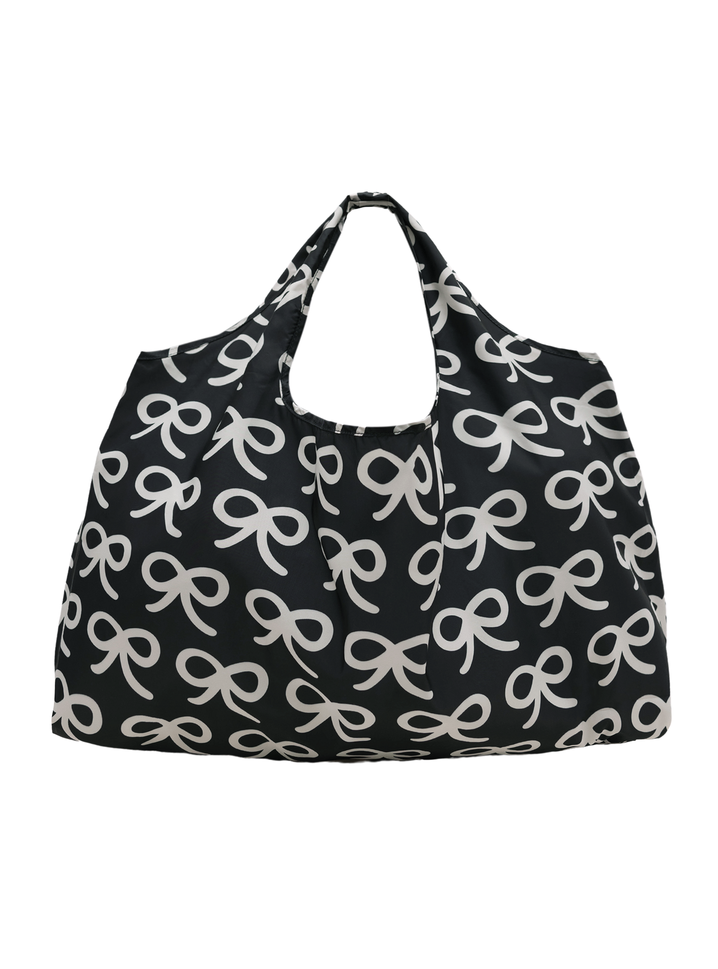 Large Reusable Tote (Ribbons Black)