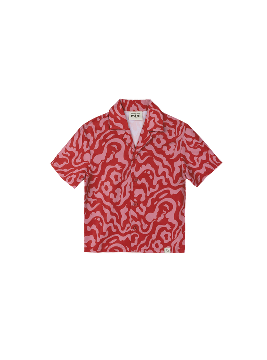 Mini Resort Shirt (Smoke Crimson)