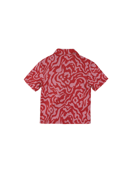 Mini Resort Shirt (Smoke Crimson)