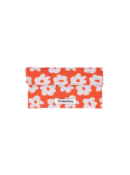 Mini Pocket Pouch (Daisies Scarlet)